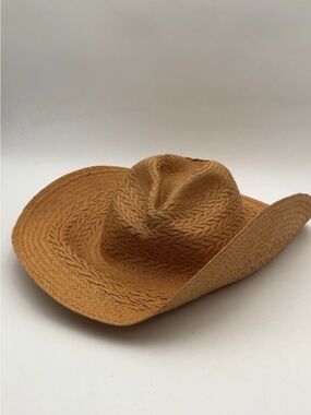 Freya Women's Redwood Straw Cowboy Hat Butterscotch UPF 50+ Hand Woven NWT Sz L